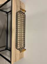Vintage Metal Basket with Wood Handles ($30) - Image 1