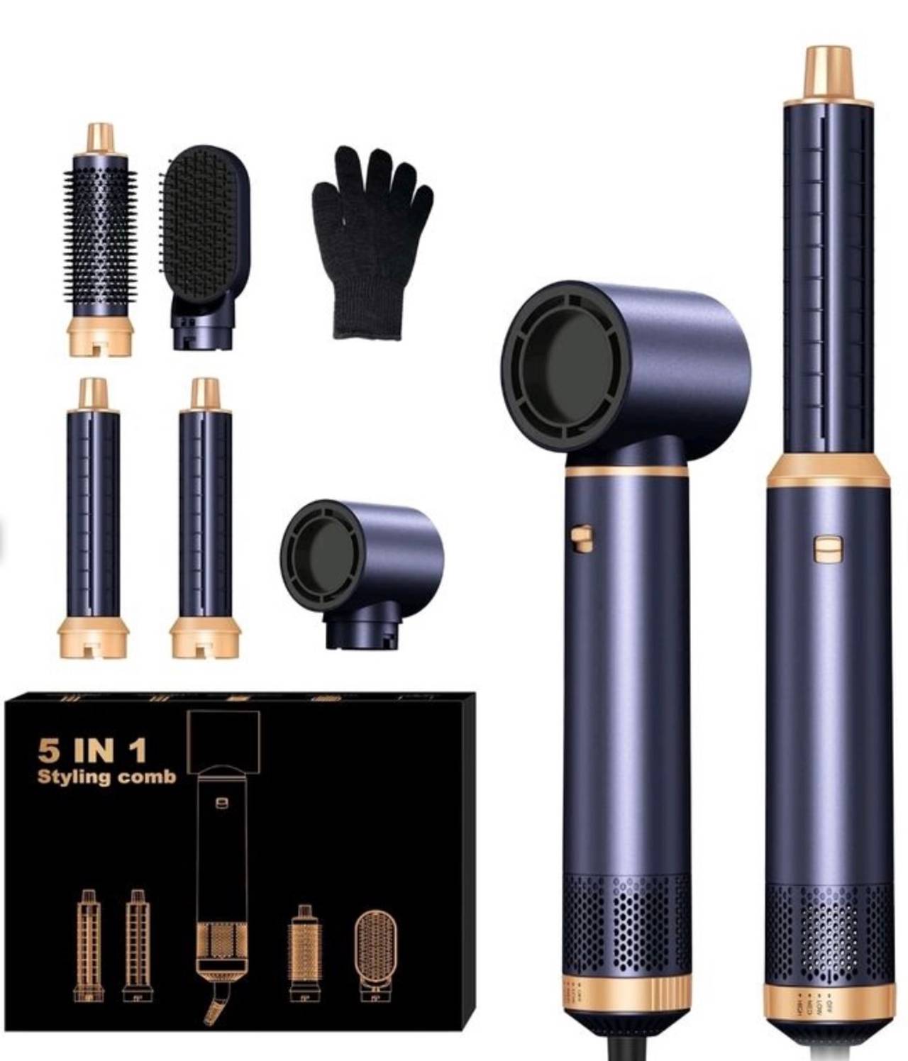 5 in 1 Hair Styler and Hot Air Brush Set