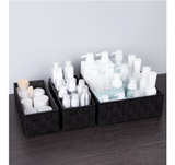Posprica Woven Storage Baskets for Organizing, Small Black Baskets Cube Bin - Image 6