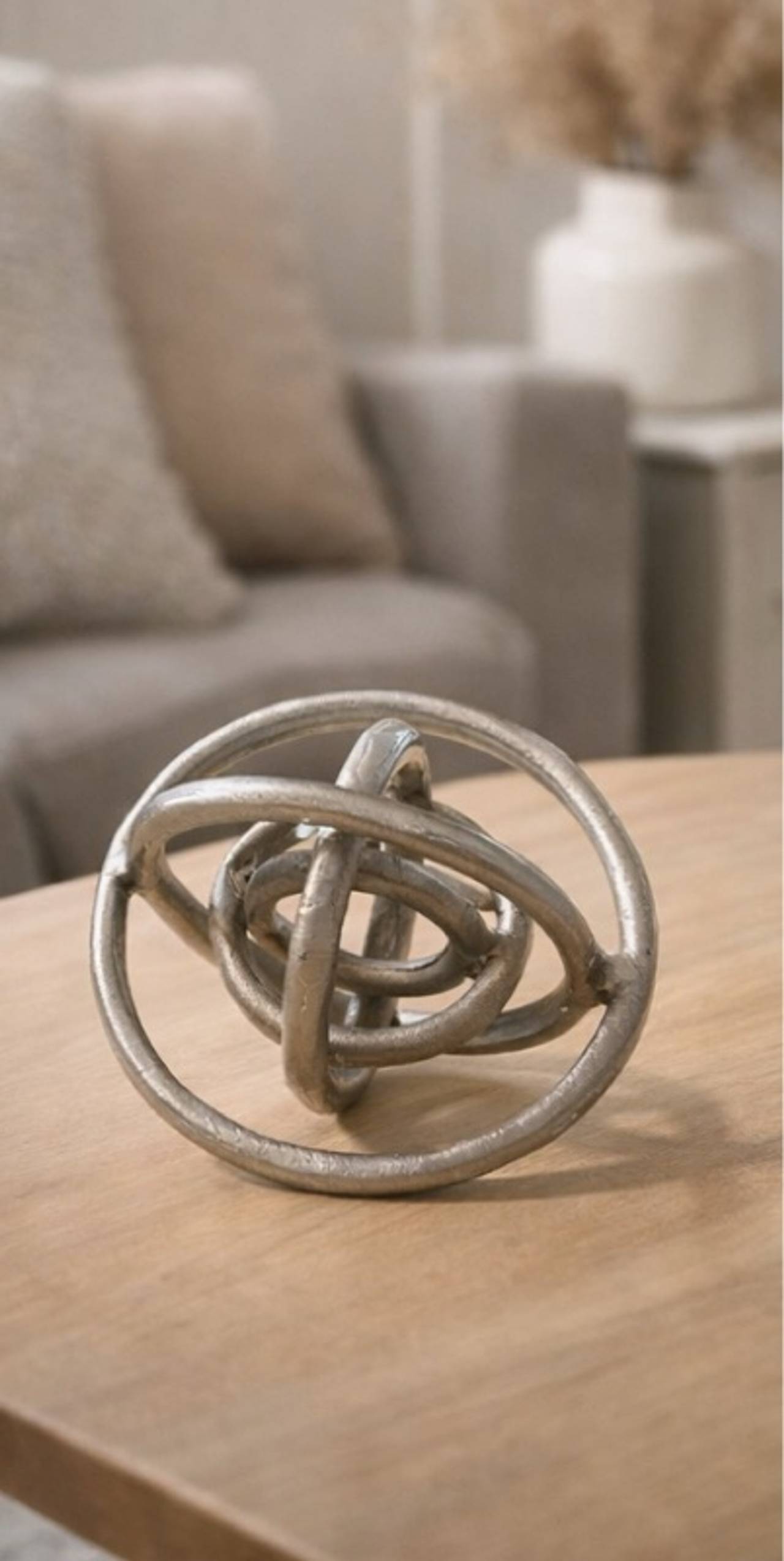 Voidrop Silver Decorative Metal Orb Ball