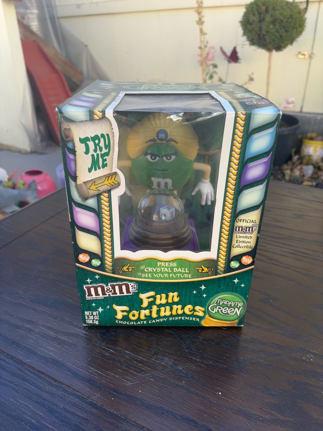 M&M's Fun Fortunes Madame Green Candy Dispenser