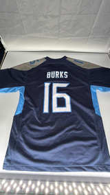 Nike Tennessee Titans Treylon Burks #16 Navy Blue Game Jersey - Image 4