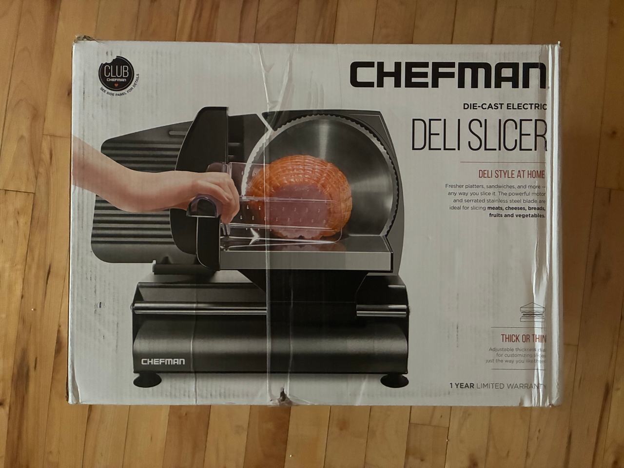 Chefman Die-Cast Electric Deli Slicer