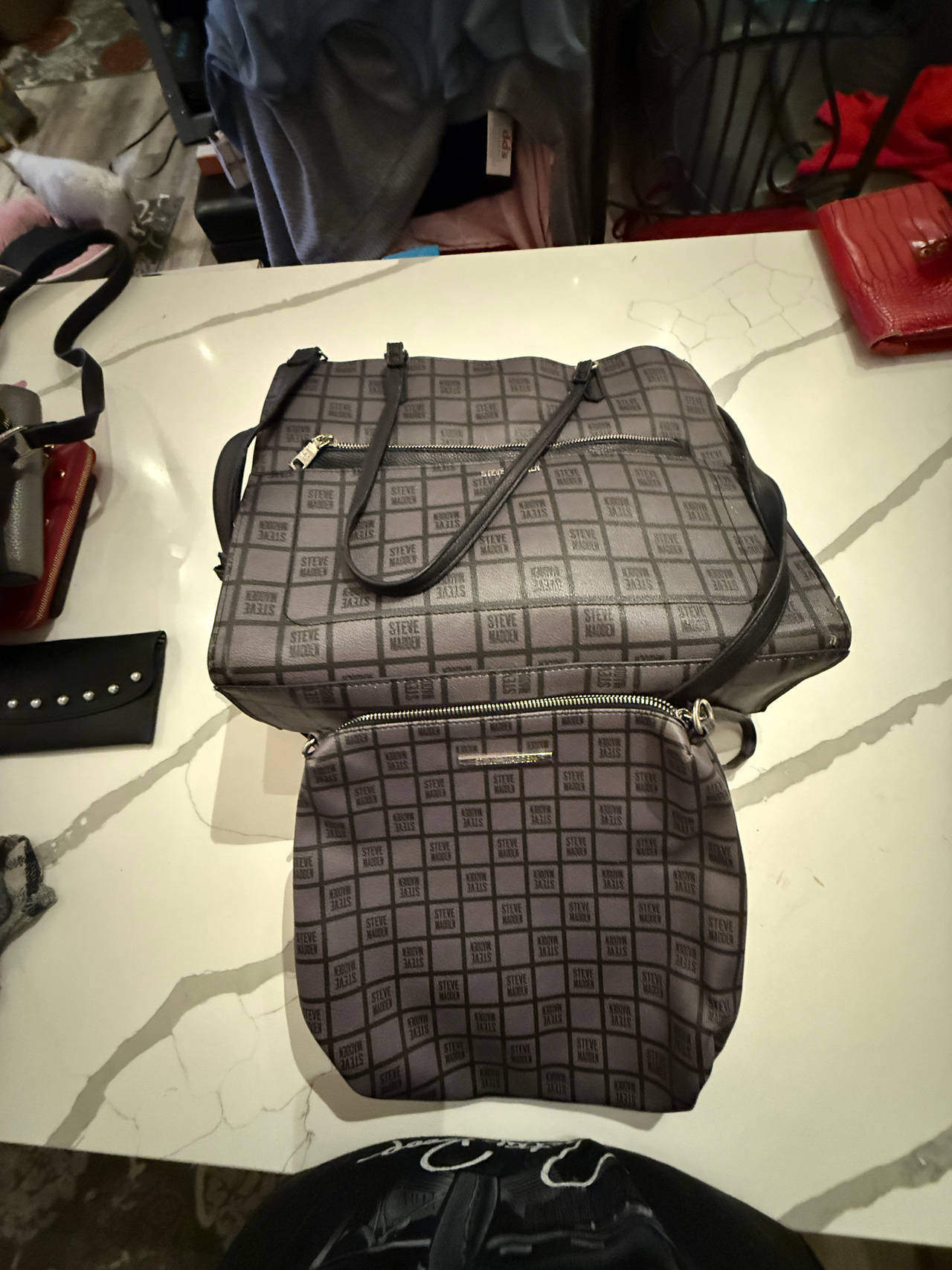 Steve Madden Tote and Pouch Set