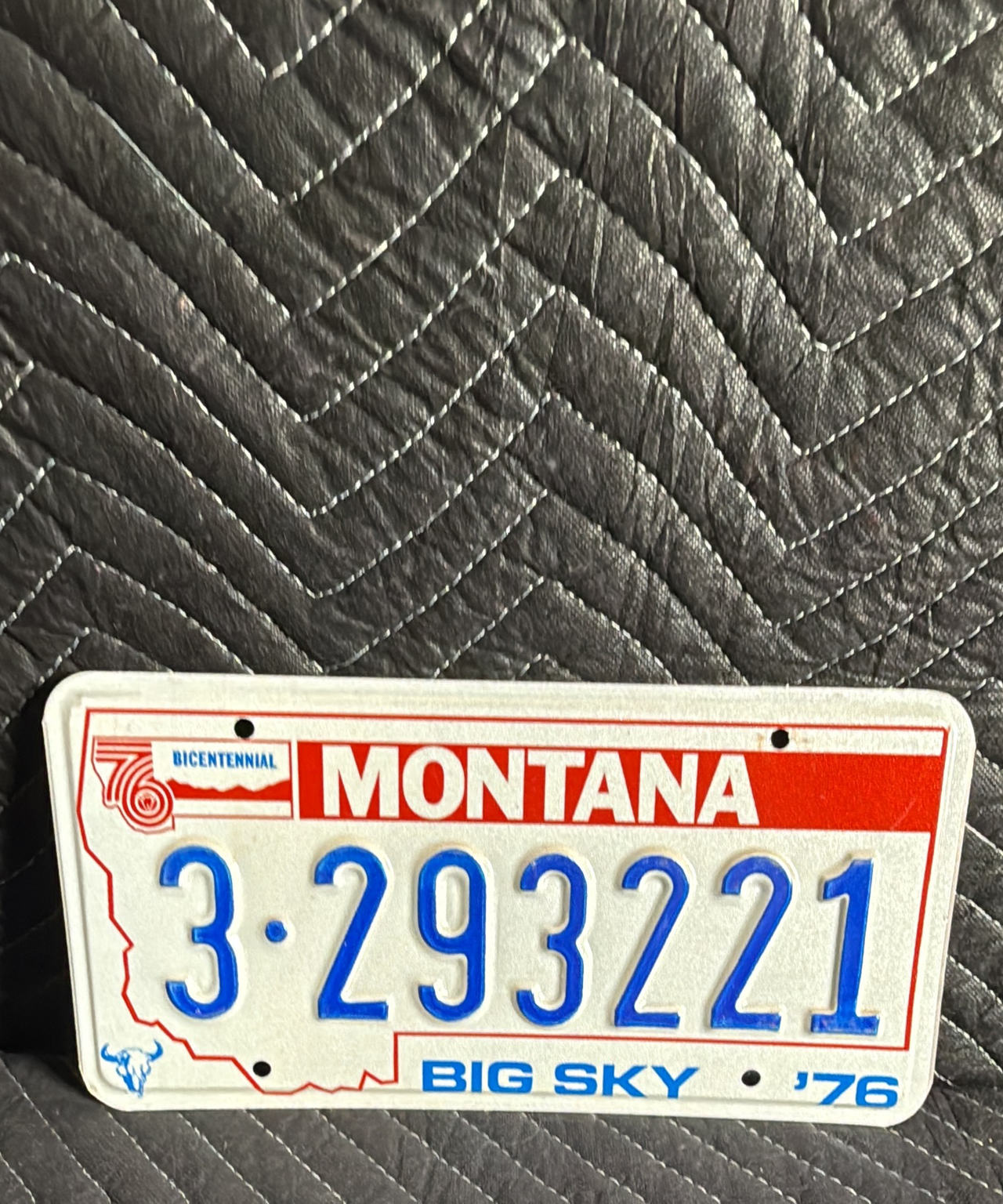 1976 Montana Bicentennial License Plate