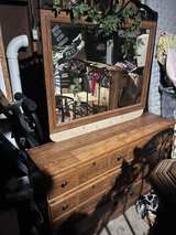 Wood and Metal Bed Frame - Image 1