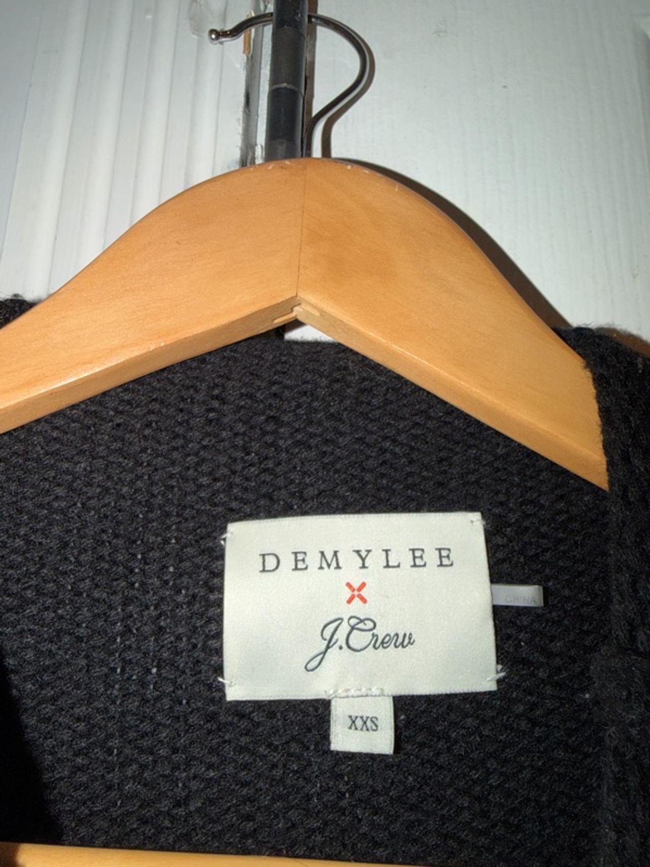 J. Crew Black Knit Sweater x DEMYLEE Size XXS