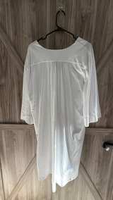 White Schweitzer Linen Pima Cotton Nightgown XL - Image 4