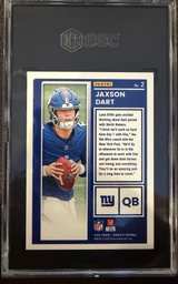 2025 Donruss Jaxson Dart The Rookies SGC 10 - Image 2