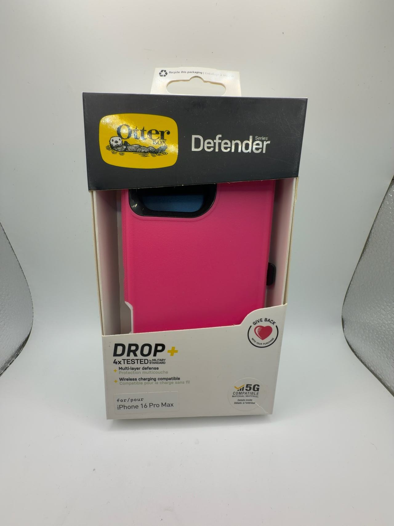 OtterBox Defender Case for iPhone 16 pro max pink 