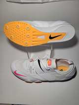 Nike Zoom Pole Vault Elite 3 Track Spikes White Orange AA1204-101 Men's Size 13 - Image 4