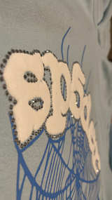 Sp5der Web Hoodie Sky Blue - Image 2