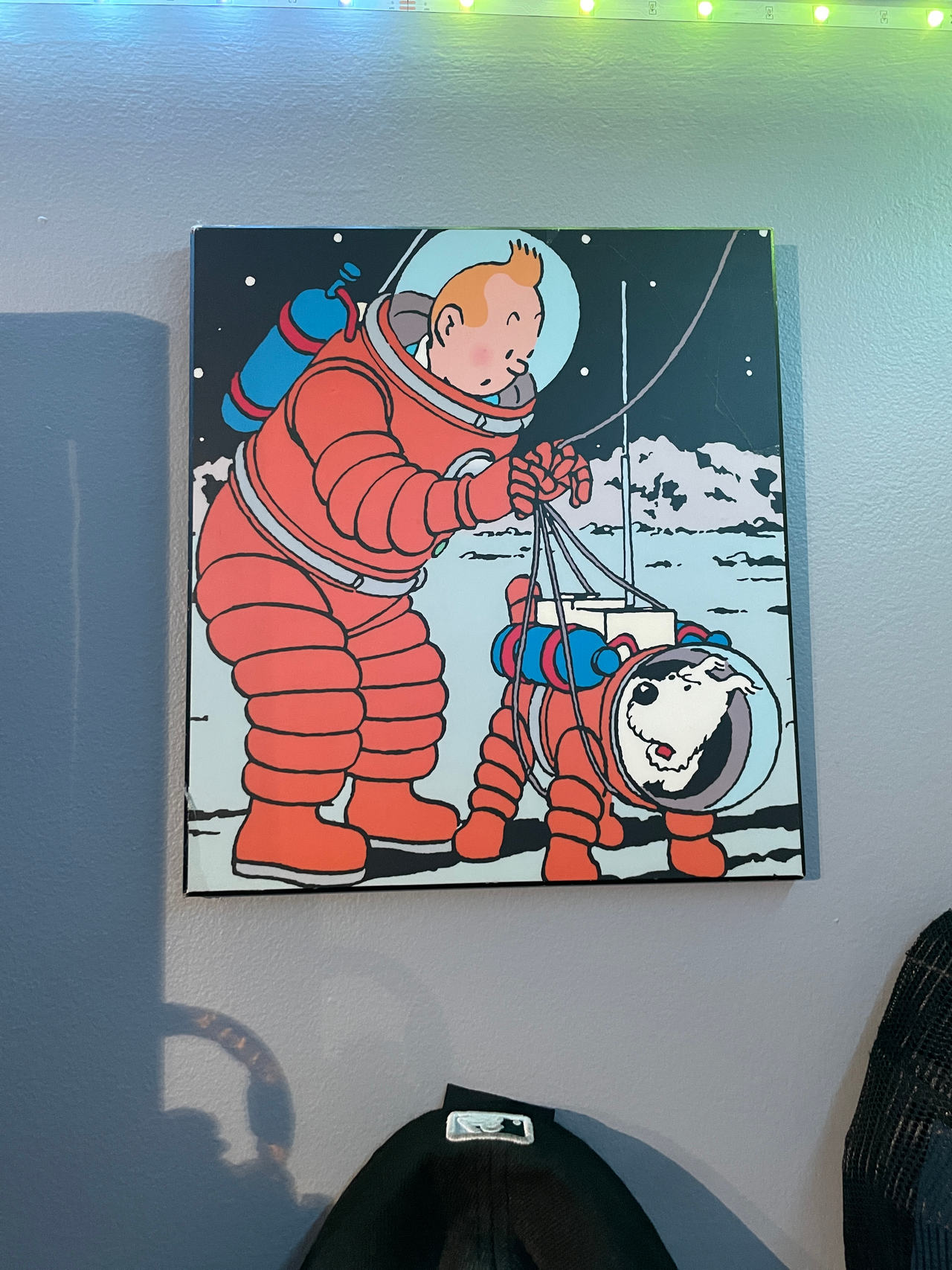 Tintin Moon Adventure Canvas Print