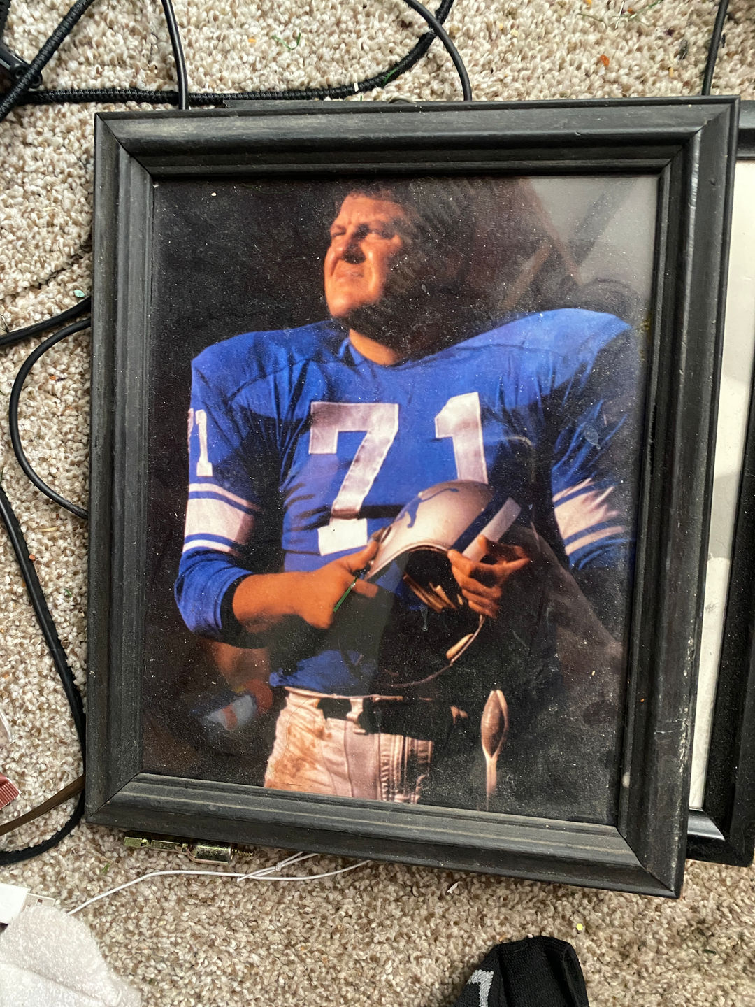 Alex Karras Detroit Lions Framed Photo