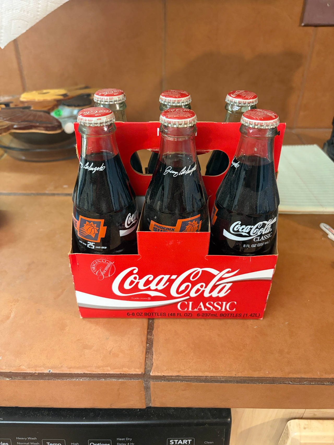 Coca-Cola Phoenix Suns 25th Anniversary 8oz Glass Bottle 6-Pack