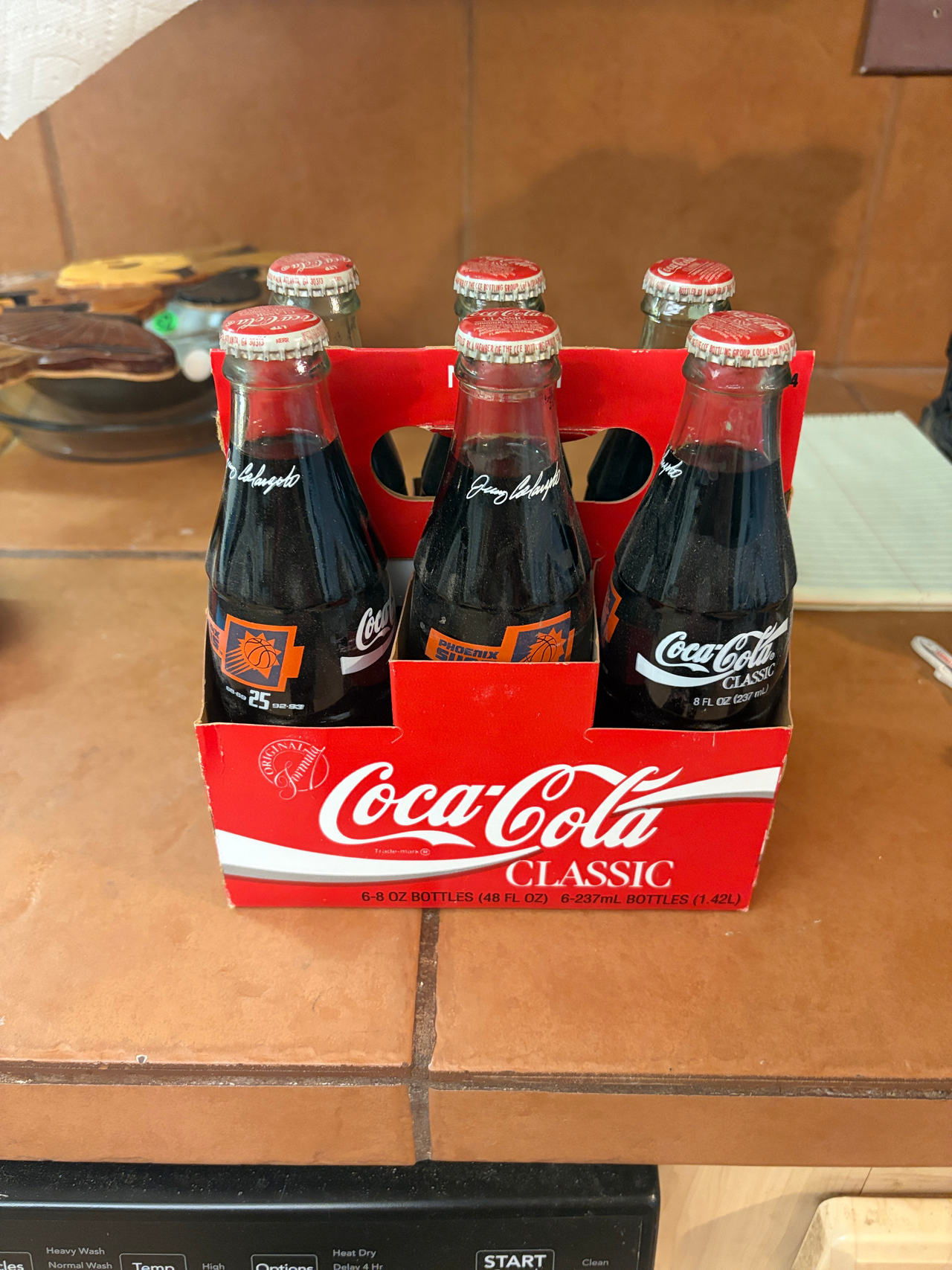 Coca-Cola Phoenix Suns 25th Anniversary 8oz Glass Bottle 6-Pack