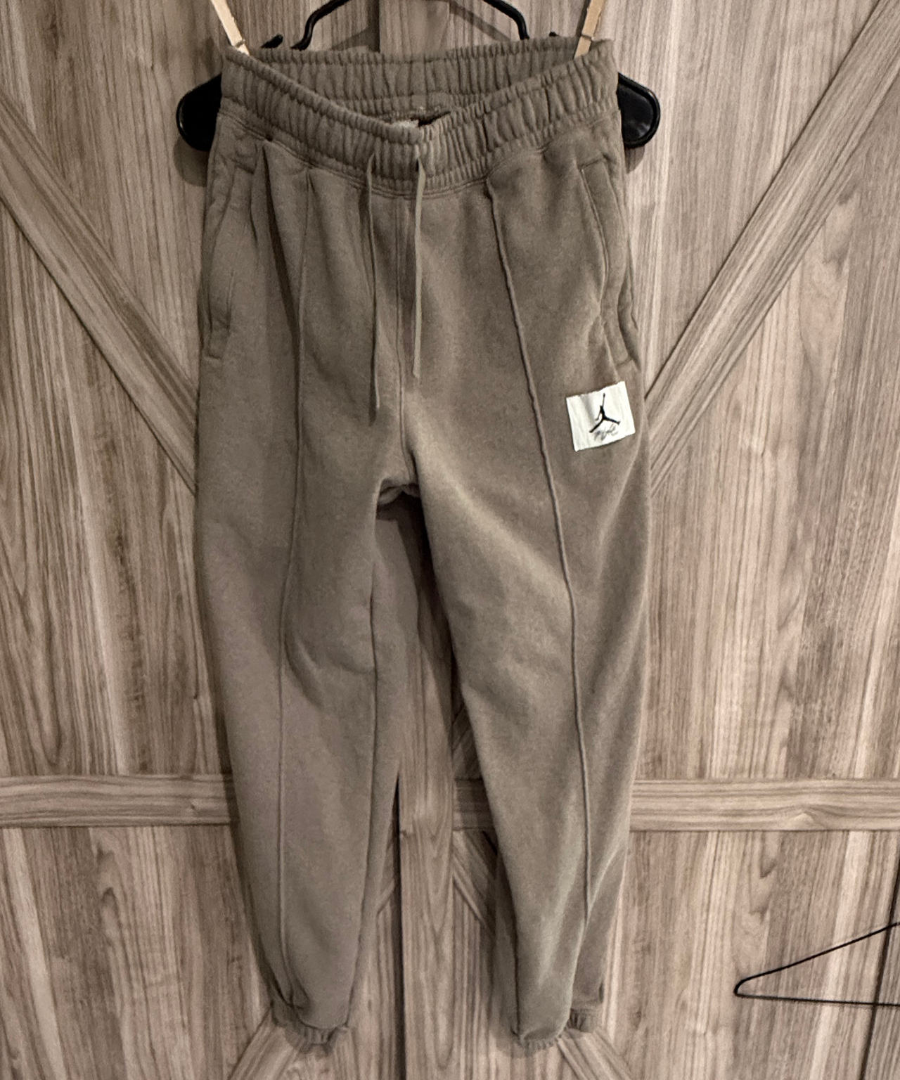 Jordan Flight Fleece Pintuck Pants Sweatpants Small Olive Green
