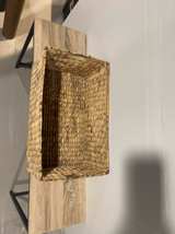 StorageWorks Water Hyacinth Rectangular Basket – Brown - Image 1