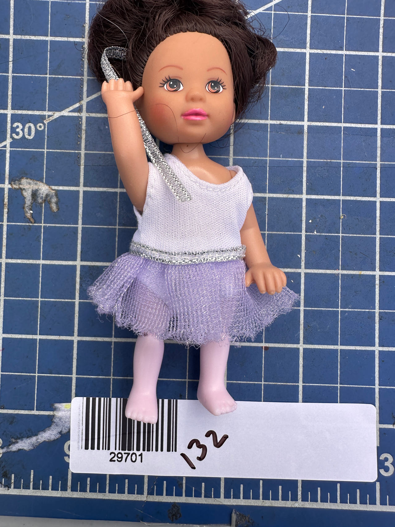 Barbie Little Sister Brunette ballerina doll 132-01