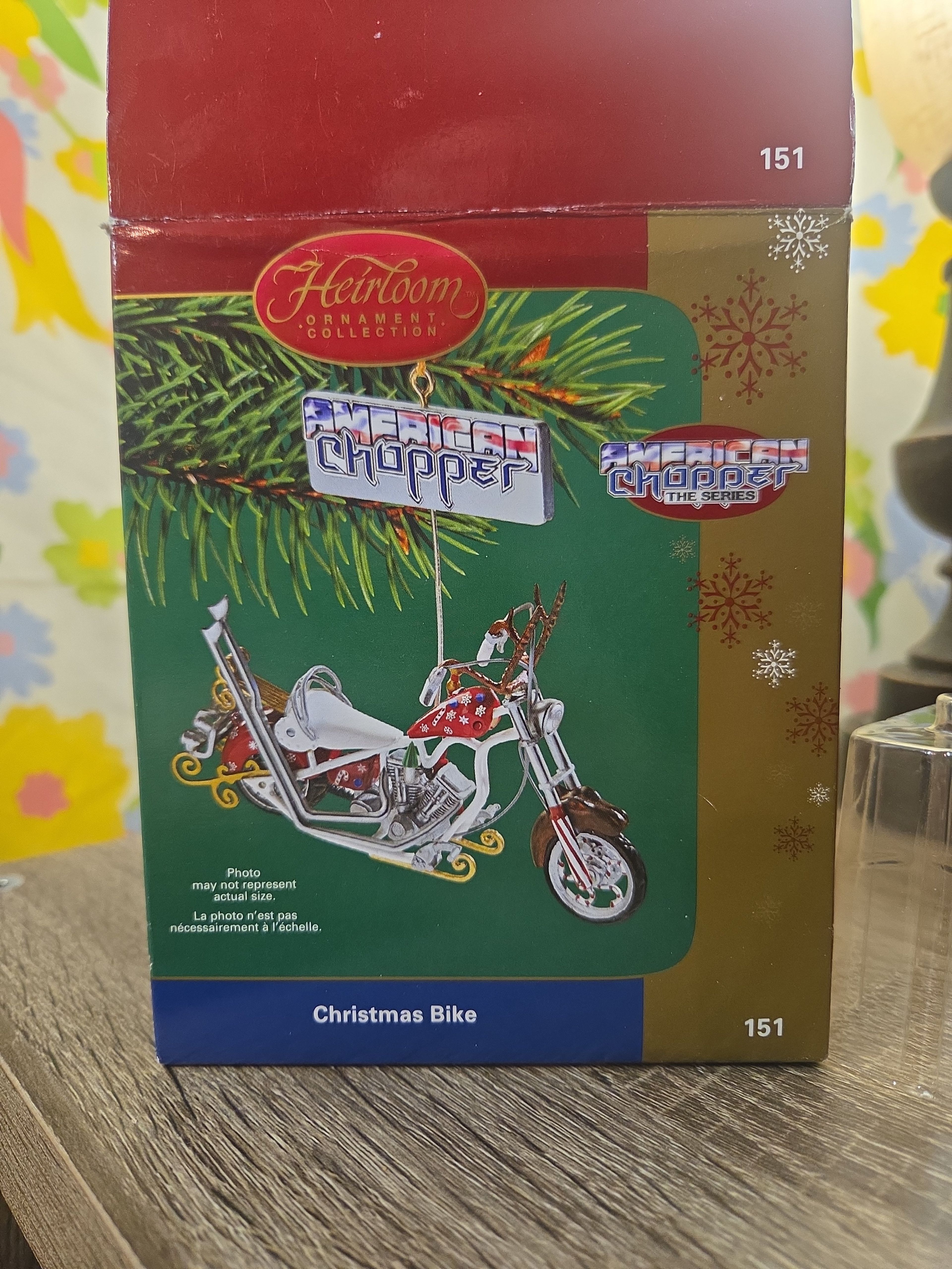 Carlton Cards Heirloom American Chopper Christmas Bike Ornament