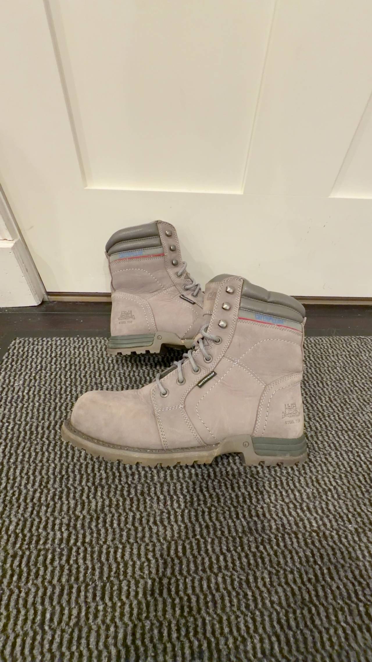 Caterpillar Echo Waterproof Steel Toe Work Boot Grey USA 10  EUR  41 UK 8