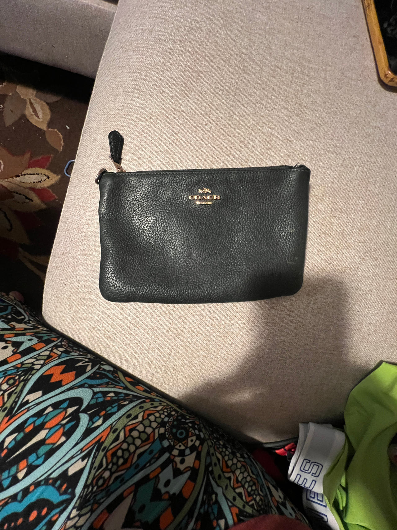 Coach Leather Wristlet