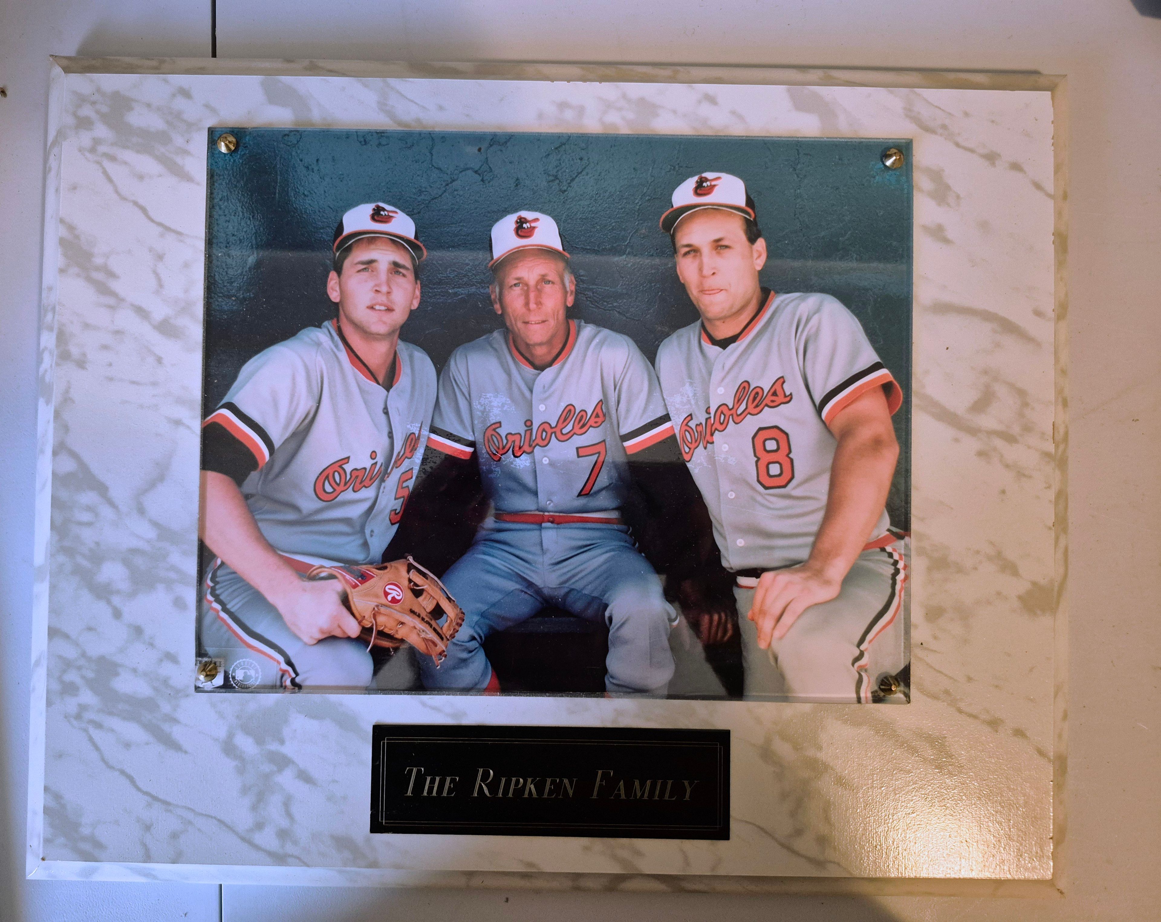 The Ripken Family Baltimore Orioles Commemorative Plaque