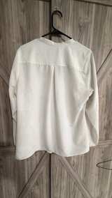 Elementz White Roll-Tab Sleeve Button Down Blouse XL - Image 5