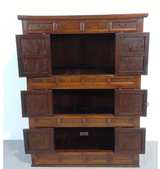 Korean Antique Elm Wood Kitchen Chest - Image 3