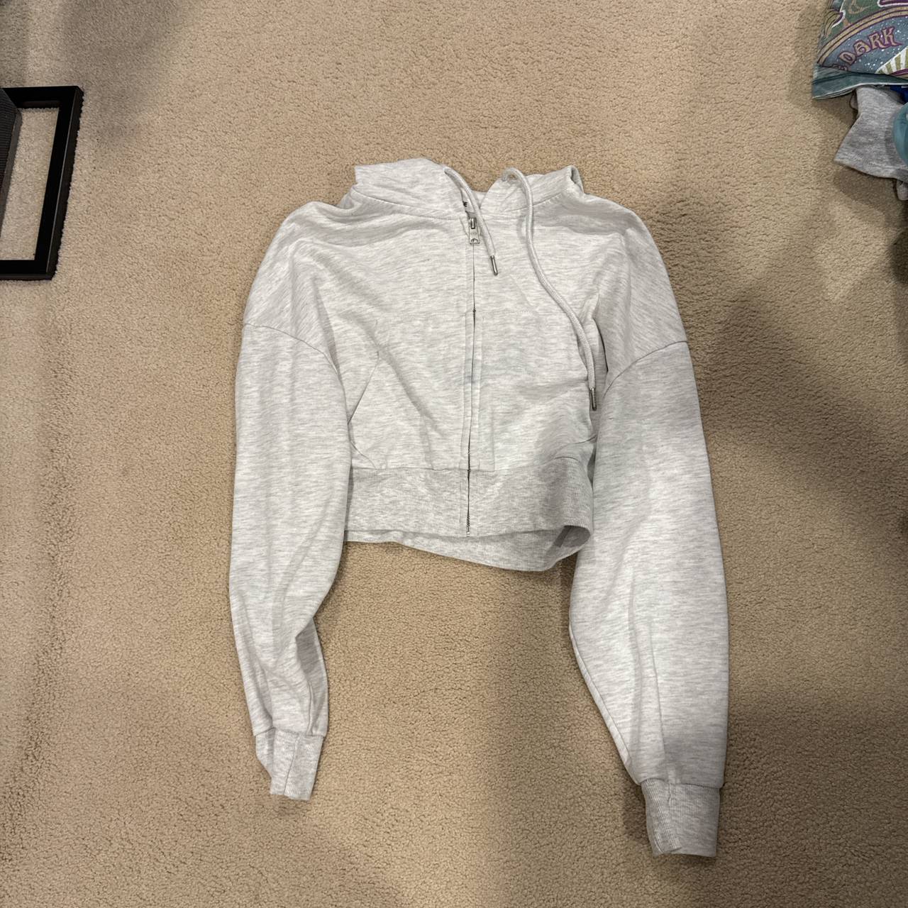 Cropped Zip-Up Hoodie