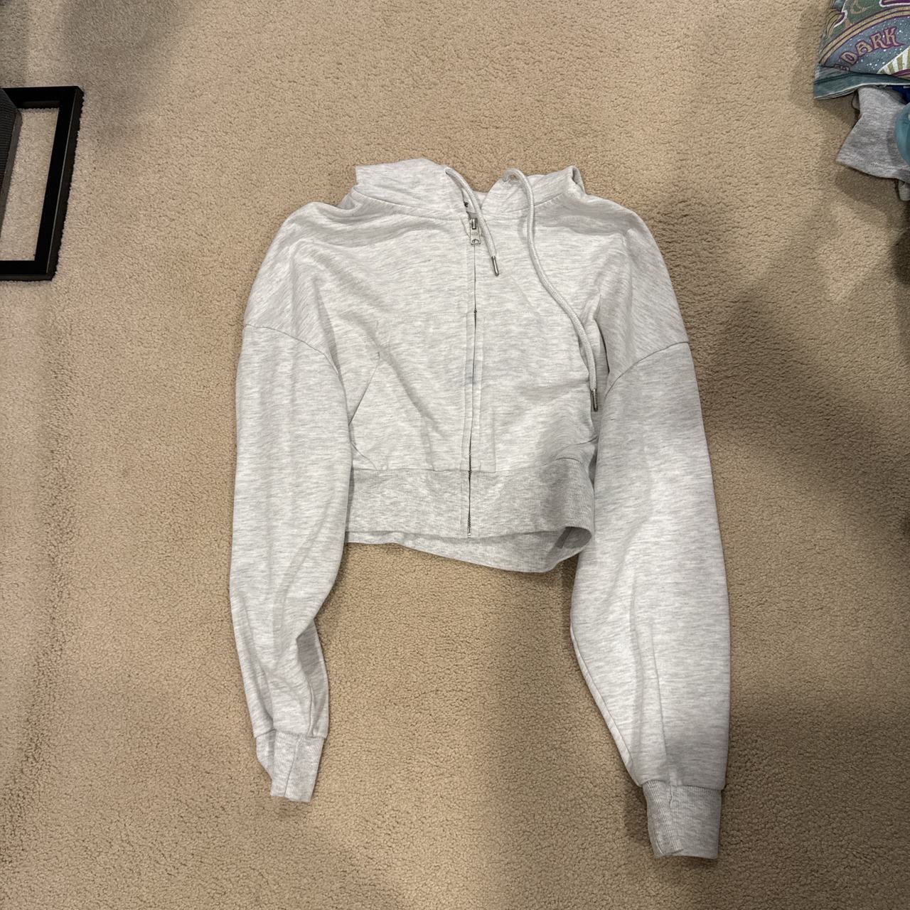 Cropped Zip-Up Hoodie