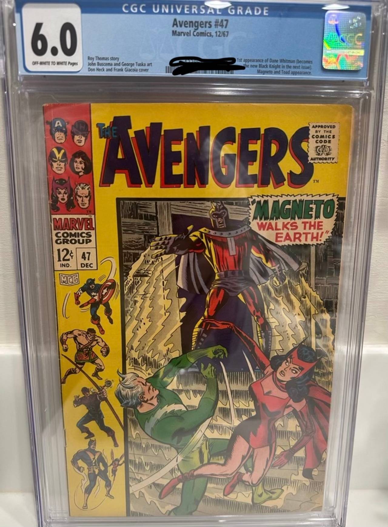 Avengers #47 (1967) CGC 6.0