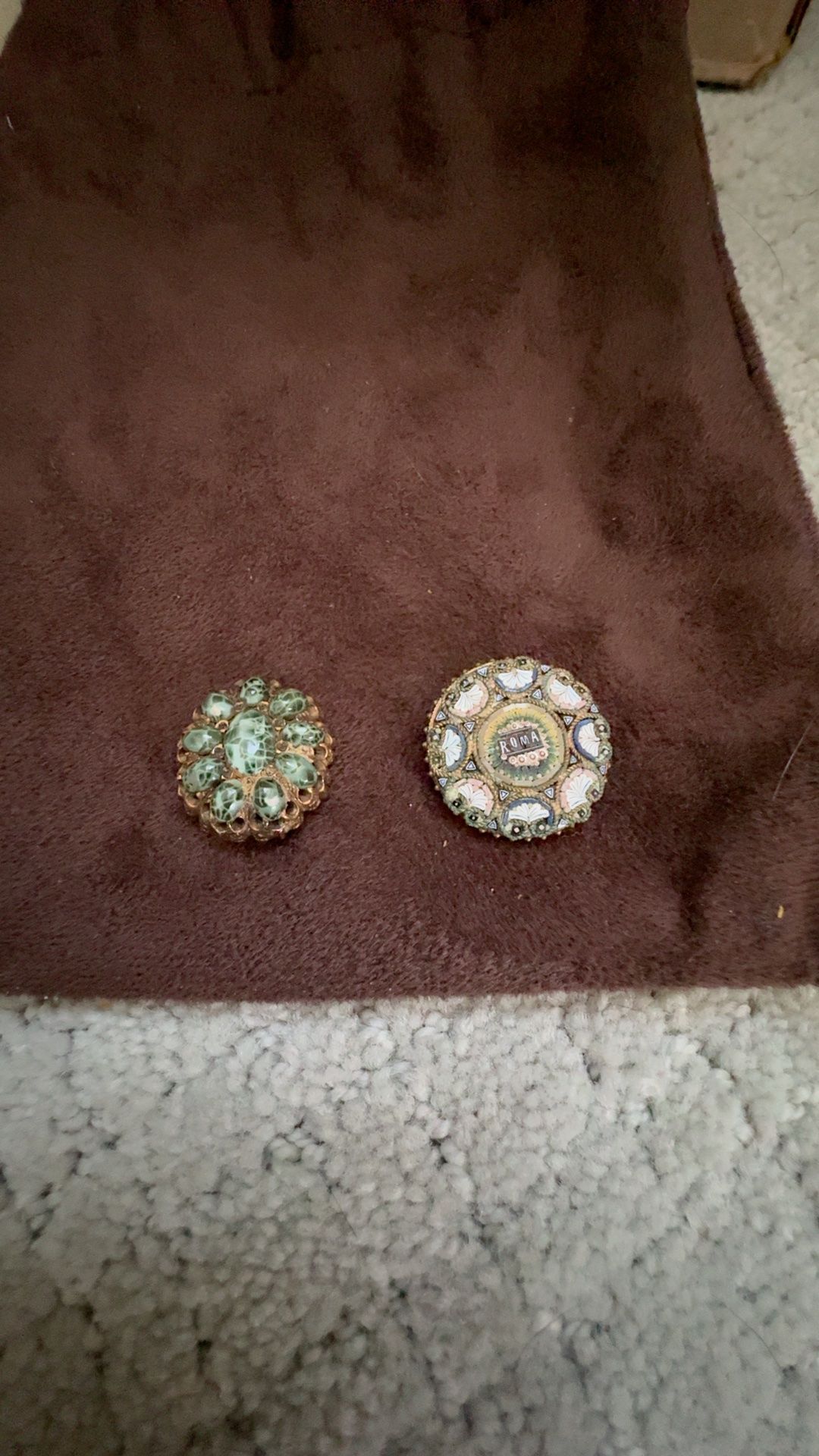 Antique Italian Micro Mosaic Brooch