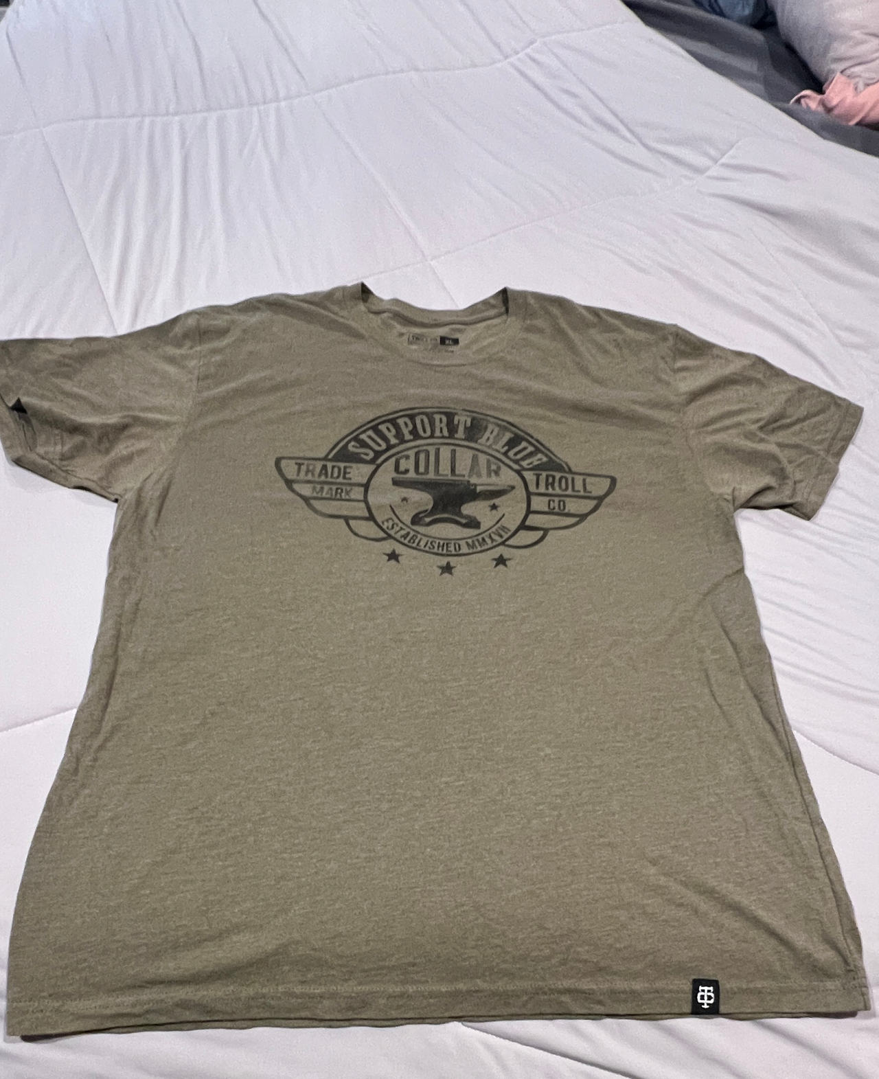 Blue Collar Troll Support Blue Collar T-Shirt