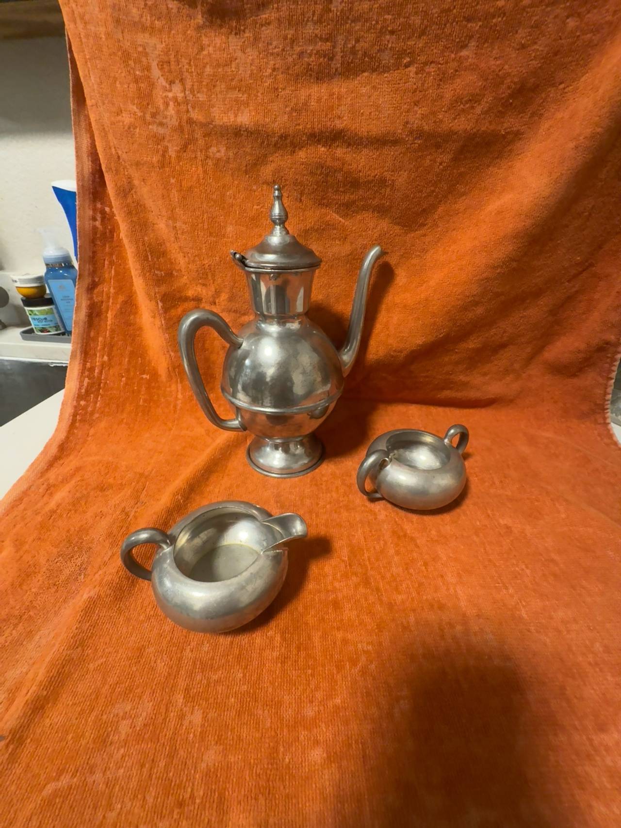 Vintage Pewter Teapot