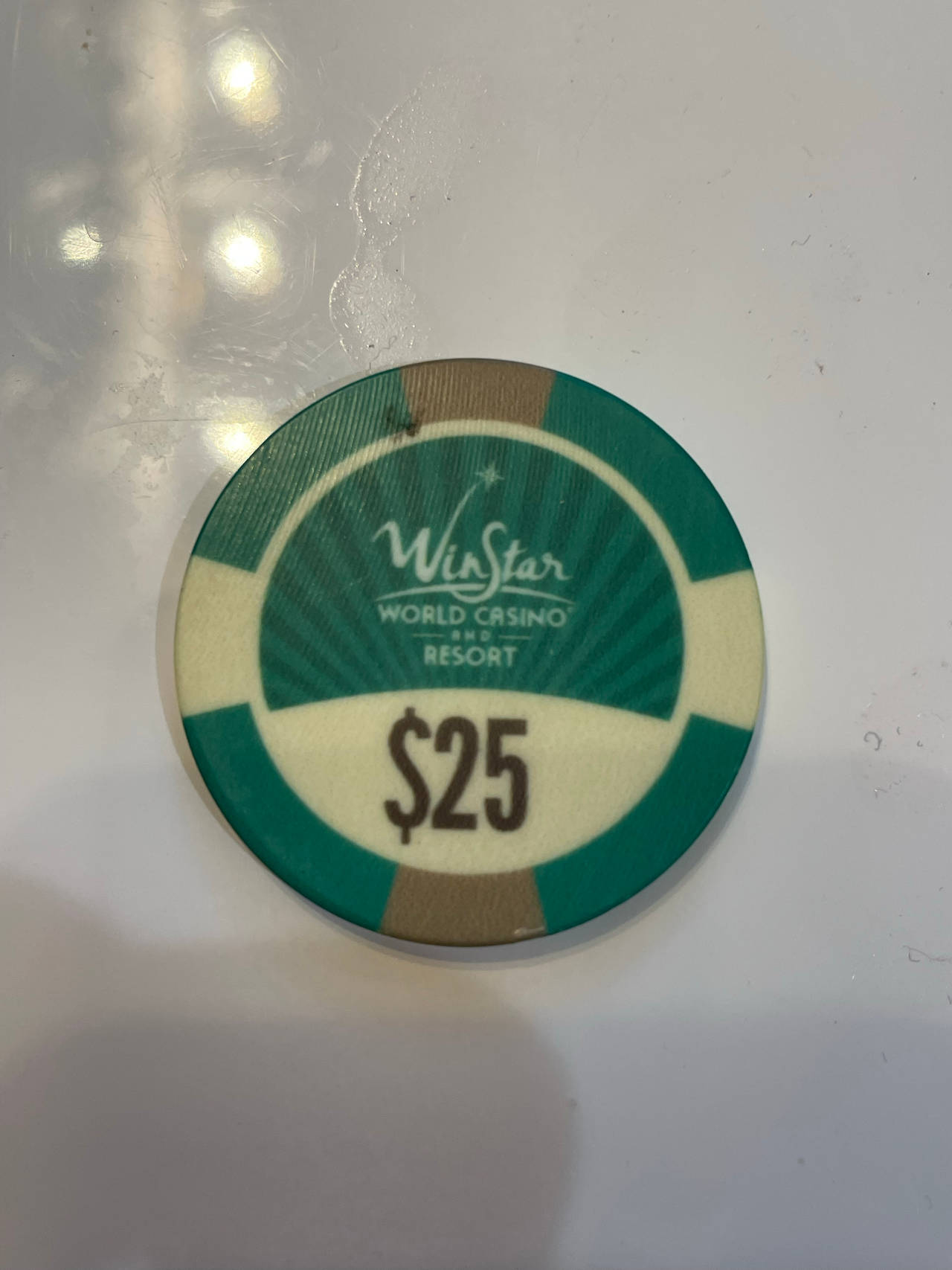WinStar World Casino Resort $25 Poker Chip