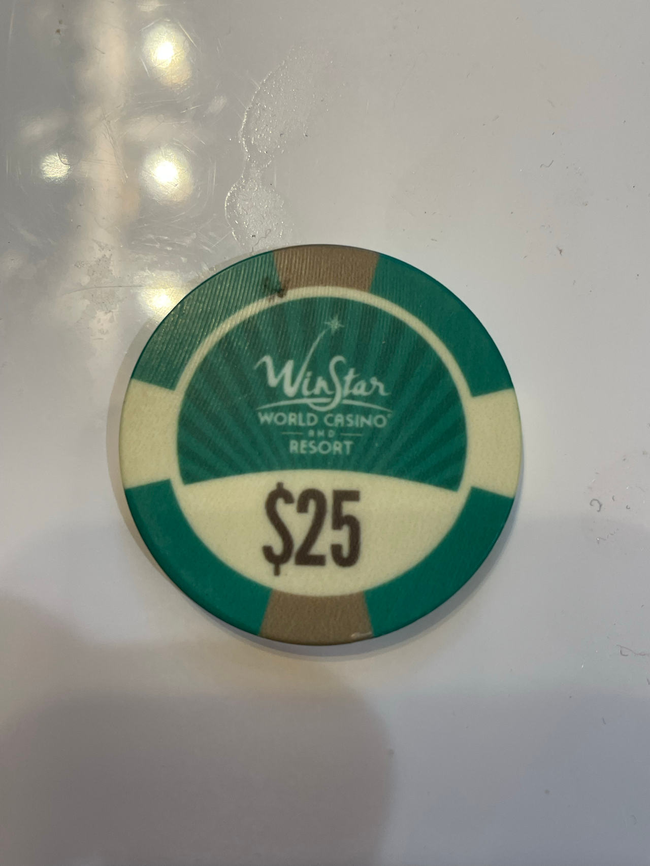 WinStar World Casino Resort $25 Poker Chip