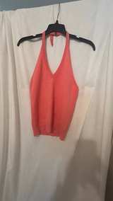J.Crew Coral Knit V-Neck Halter Top - Image 2