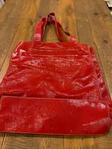 Furla Large Leather Tote Red Purse  - Image 4
