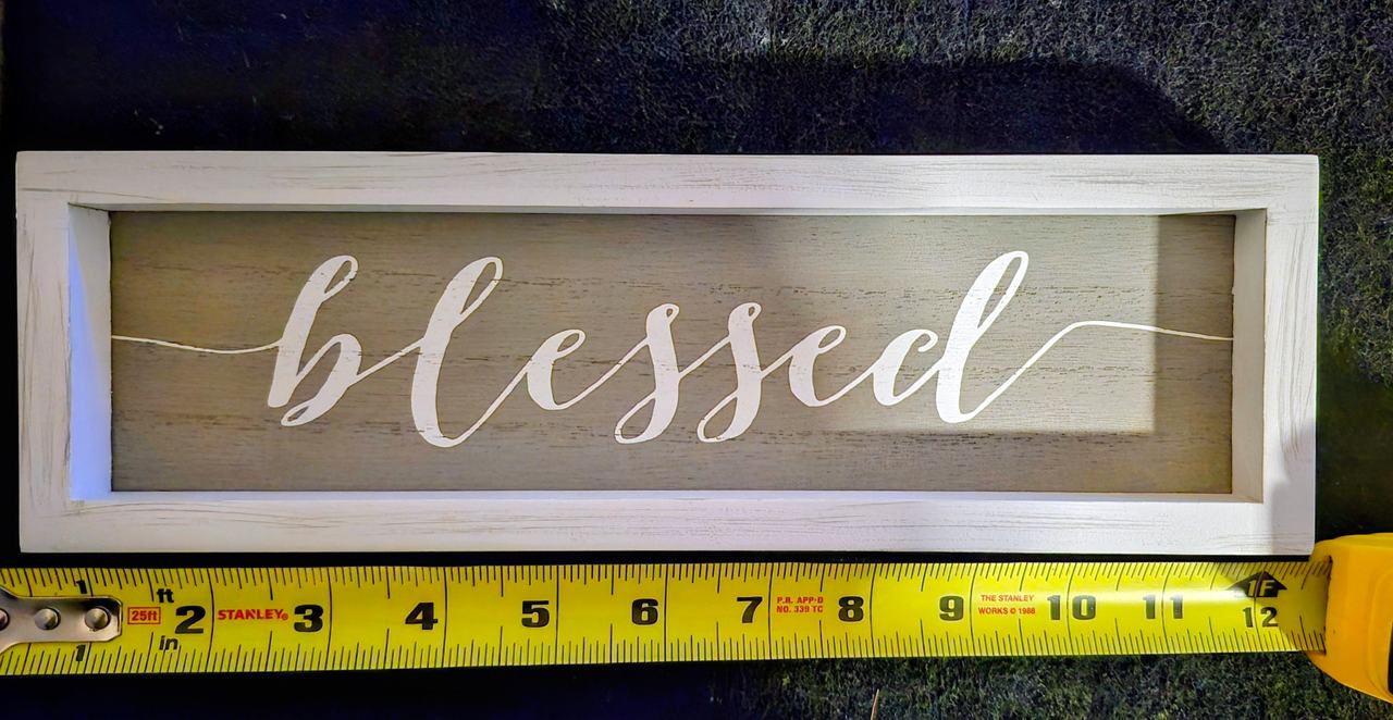 Blessed Wooden Framed Wall Decor