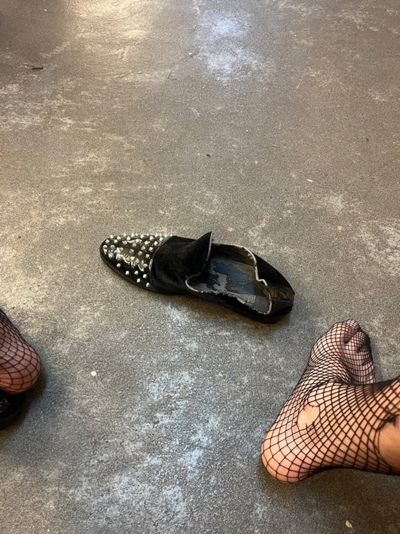 Black Studded Loafer