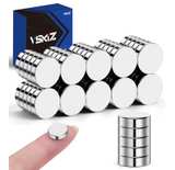Refrigerator Magnets 50 Pcs, 10x3mm Tiny Round Disc Small Whiteboard Magnets - Image 1