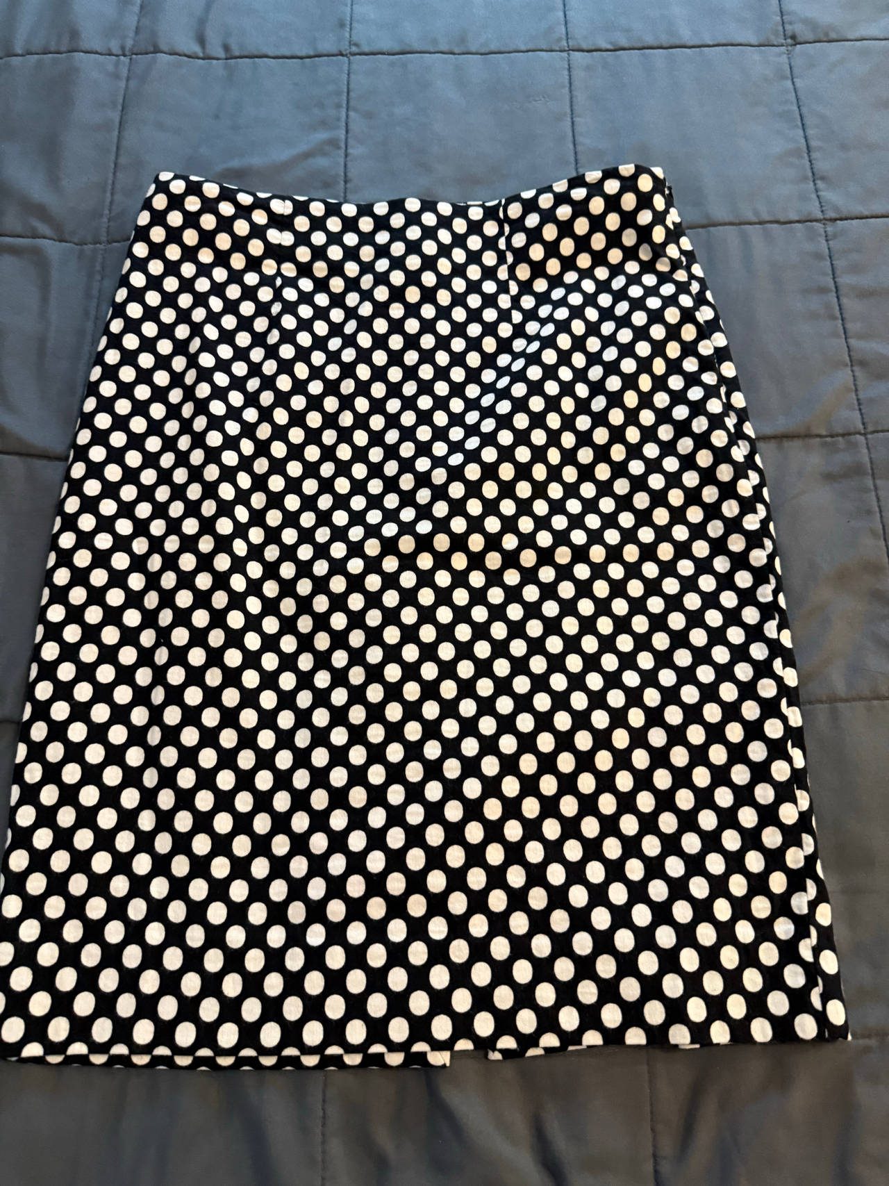 Chico’s Black and White Polka Dot Pencil Skirt