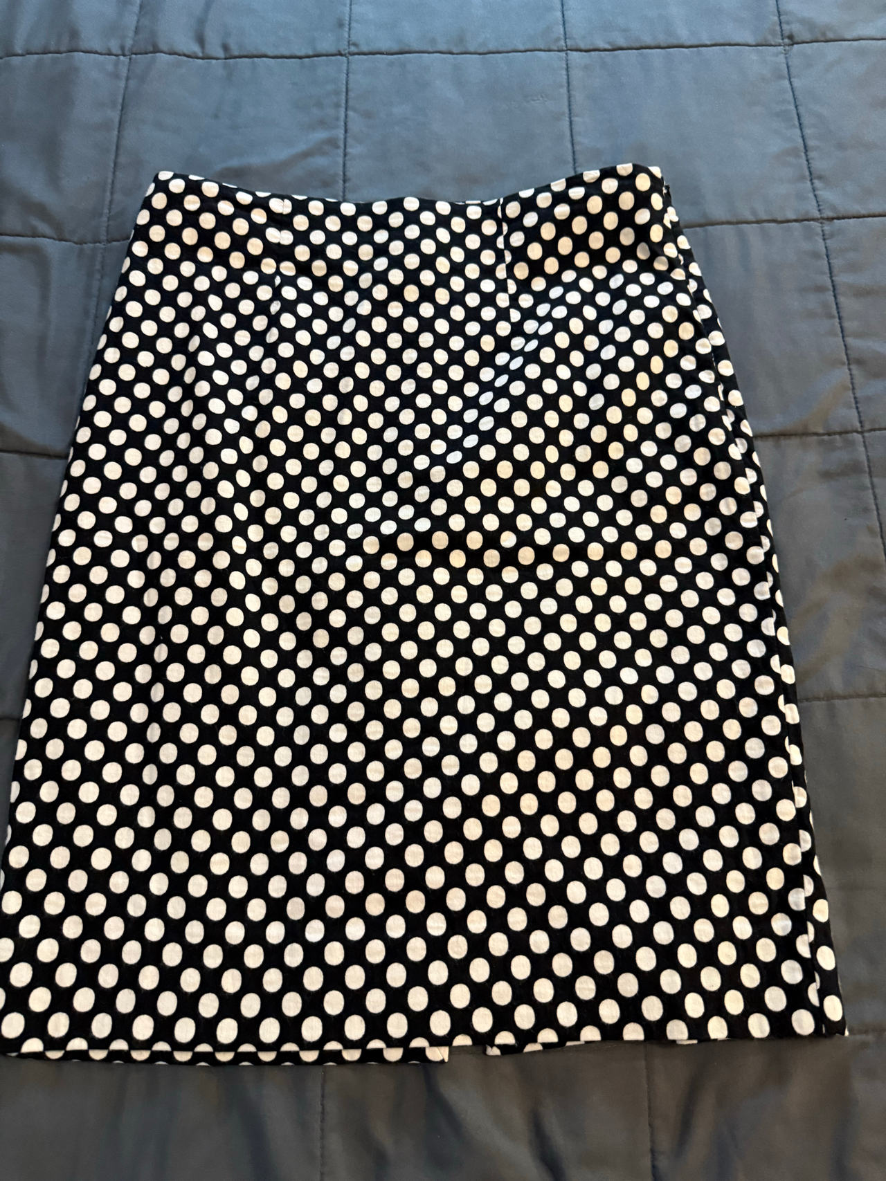 Chico’s Black and White Polka Dot Pencil Skirt