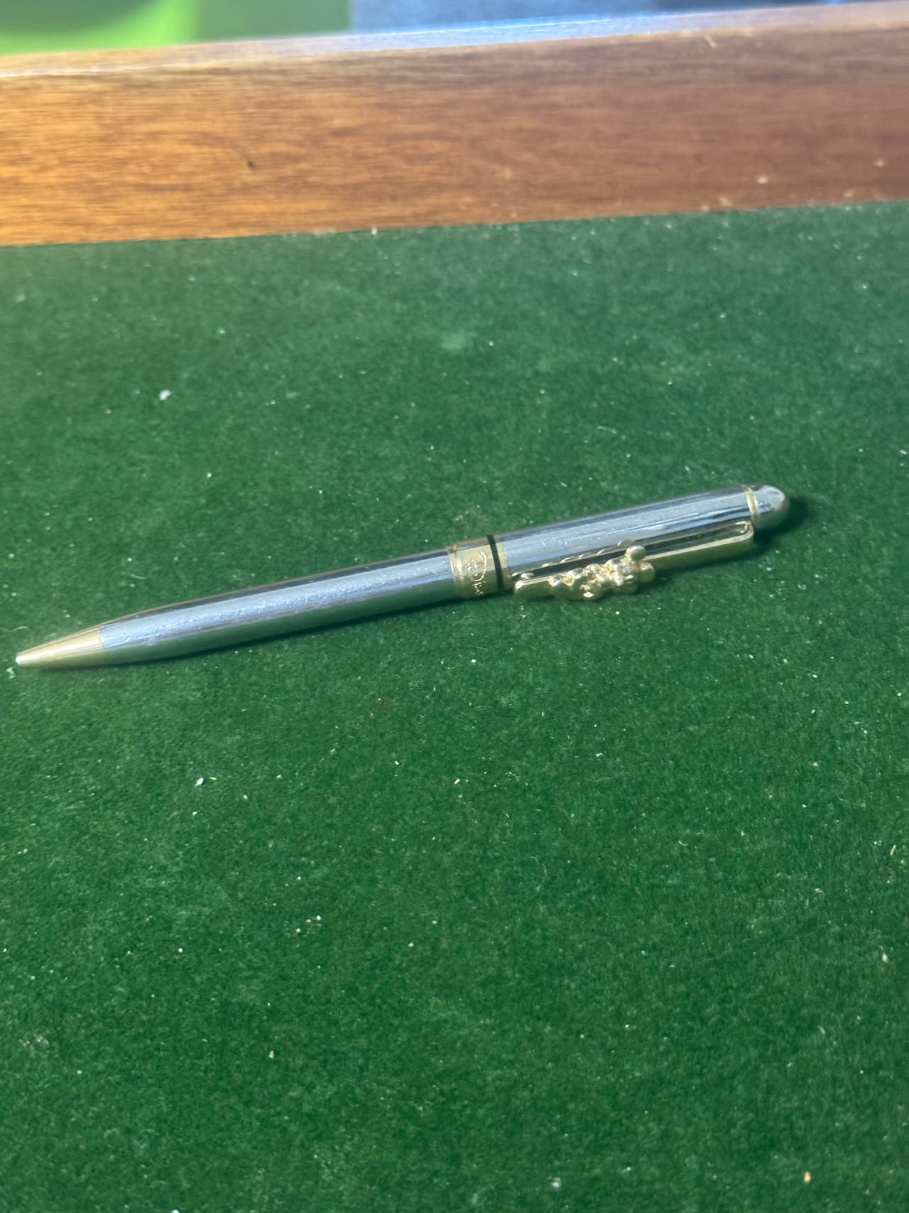Disney Mickey Mouse Silver and Gold Tone Ballpoint Pen