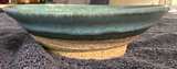 Studio Pottery Handcrafted Ceramic Bowl – Green & Cream Cream - Image 2