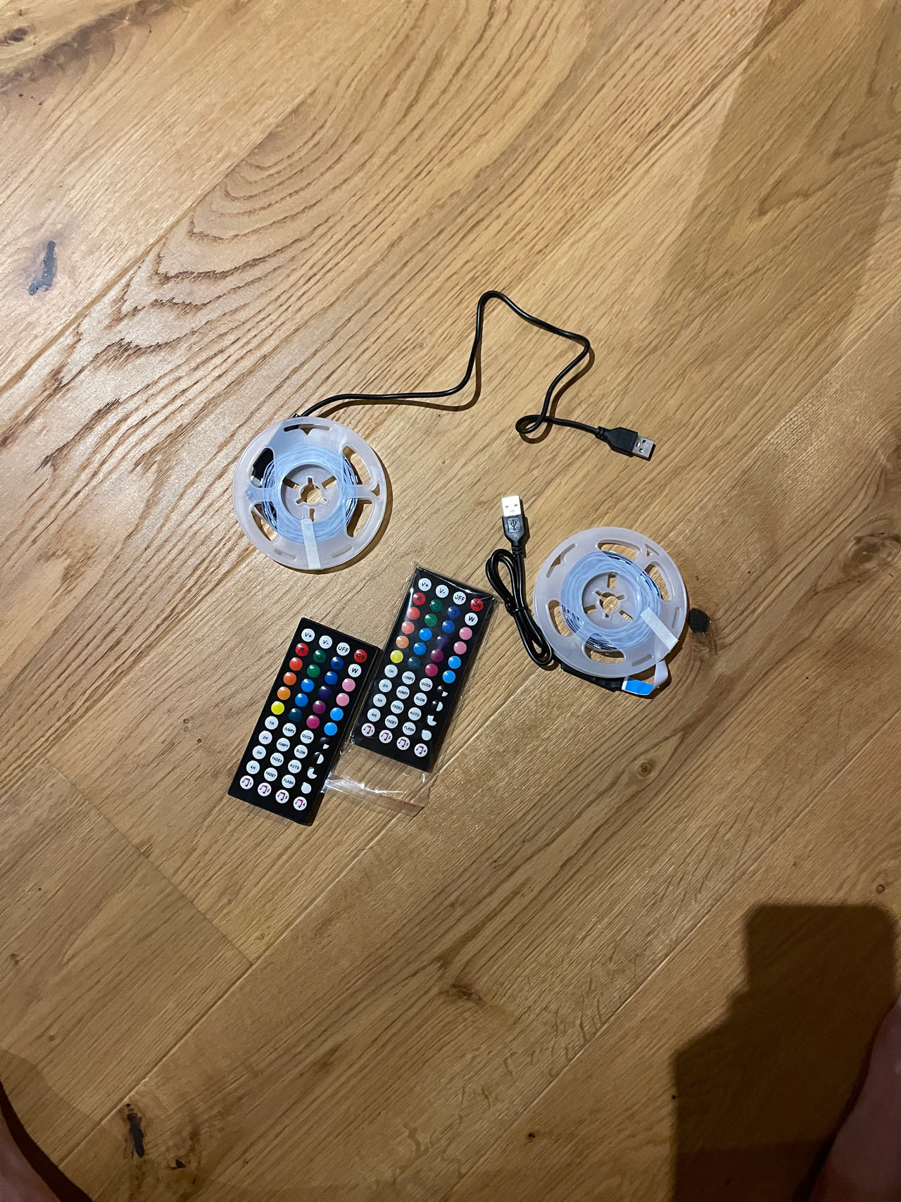 2 LED Strip Lights with Remote Control