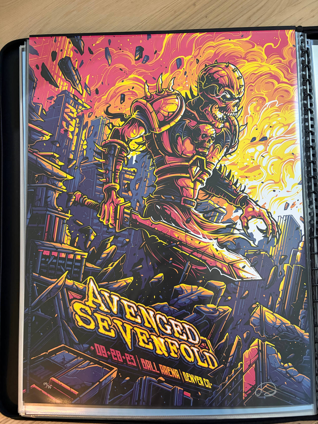 Avenged Sevenfold Denver 2023 Dan Mumford Gig Poster