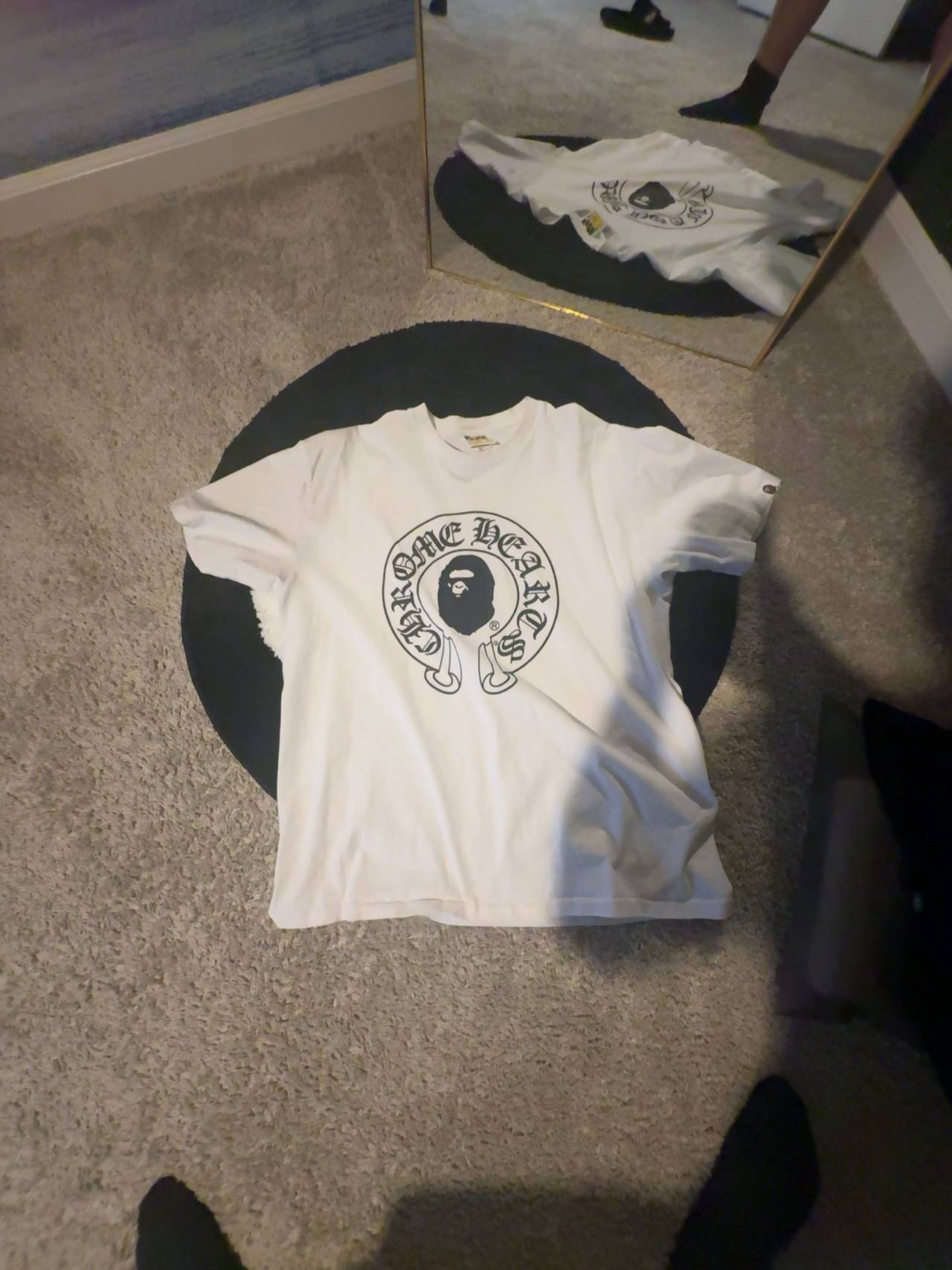 BAPE x Chrome Hearts White T-Shirt