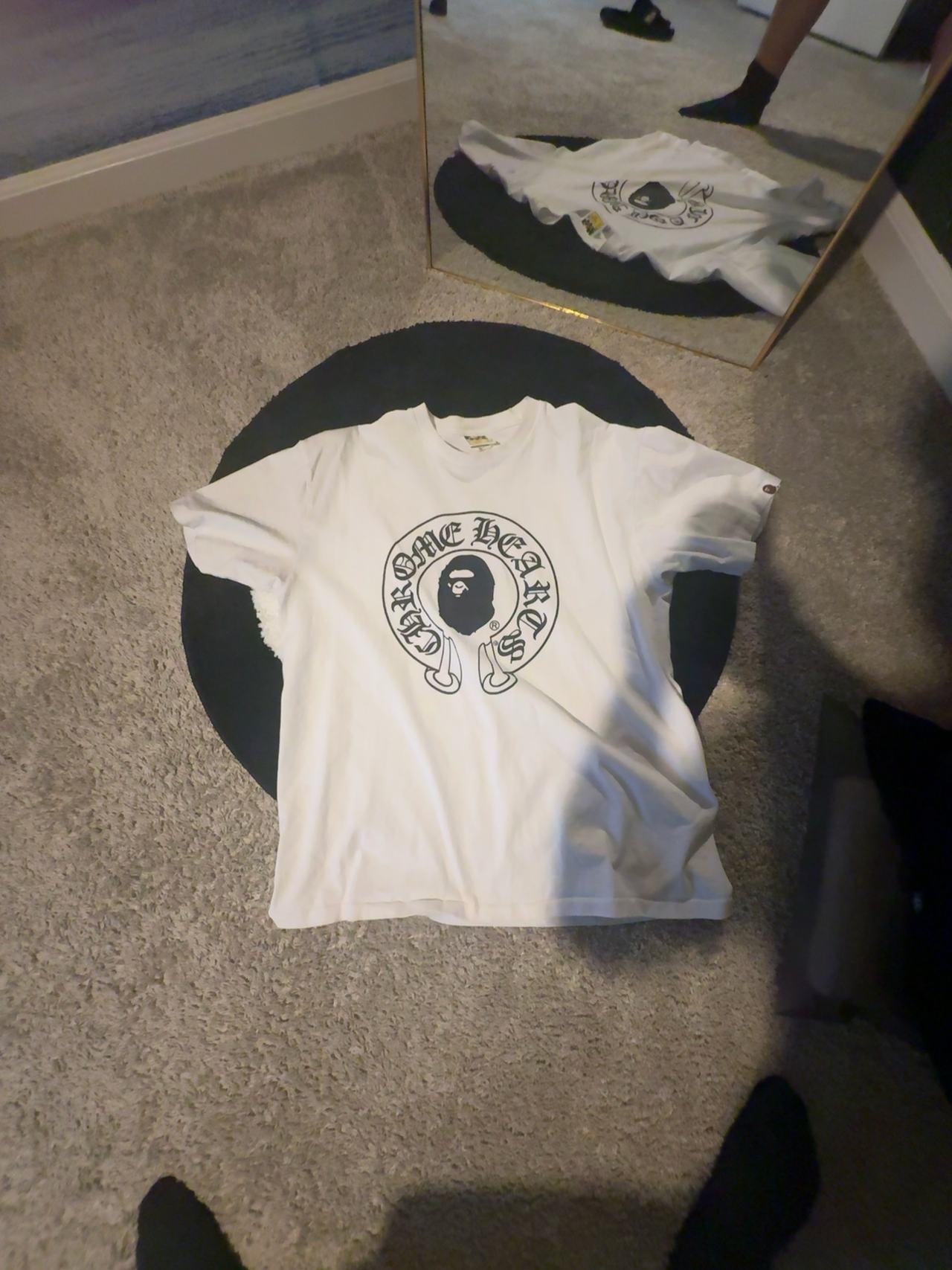 BAPE x Chrome Hearts White T-Shirt